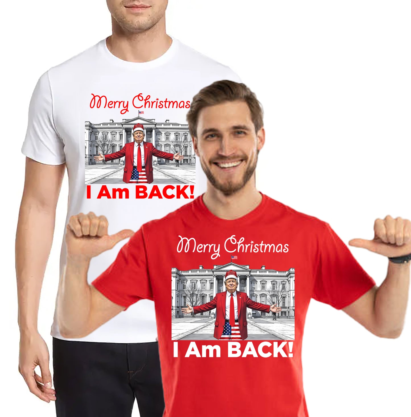 Trump Merry Christmas - Im Back! - BUY 3 get 1 Free - 4 Total