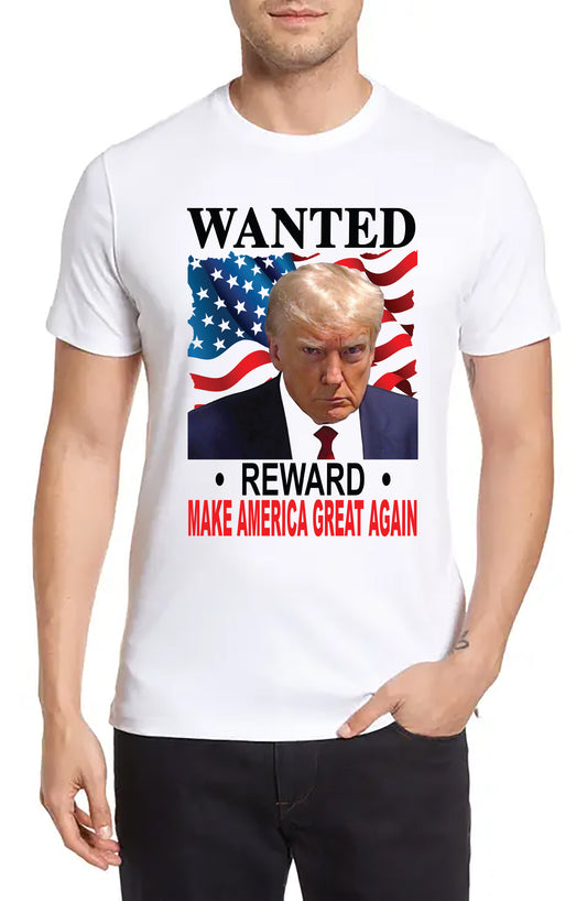 Trump MAGA Wanted - President White Shirt